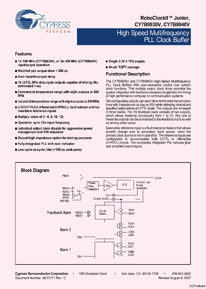 CY7B9940V-5AXC_3942442.PDF Datasheet