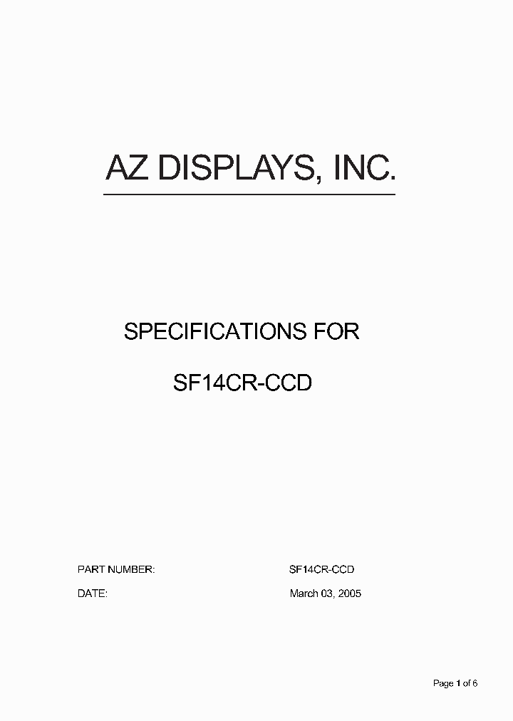 SF14CR-CCD_3944073.PDF Datasheet