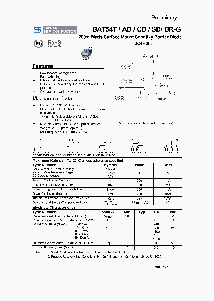 BAT54T_4172000.PDF Datasheet