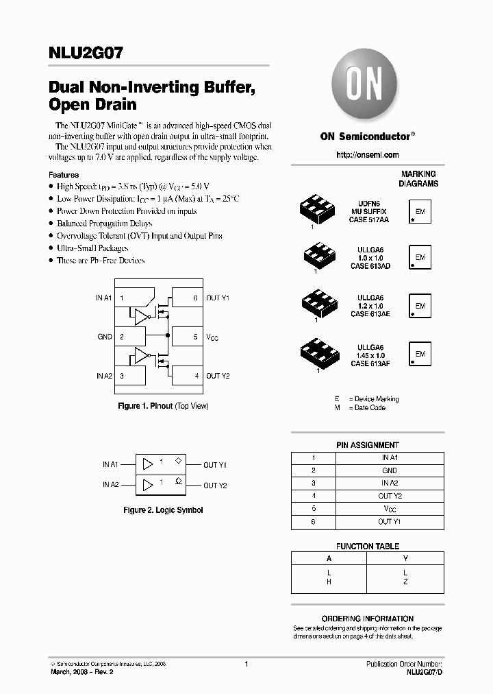 NLU2G07AMX1TCG_3972900.PDF Datasheet
