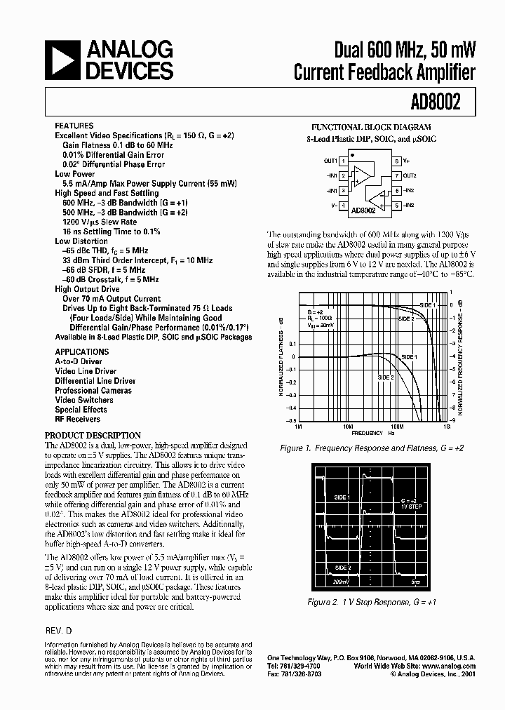 AD8002ARZ_3978003.PDF Datasheet