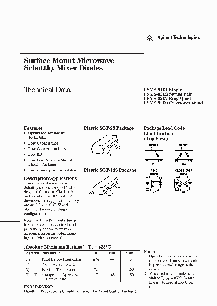 HSMS-8101-TR1_3981900.PDF Datasheet