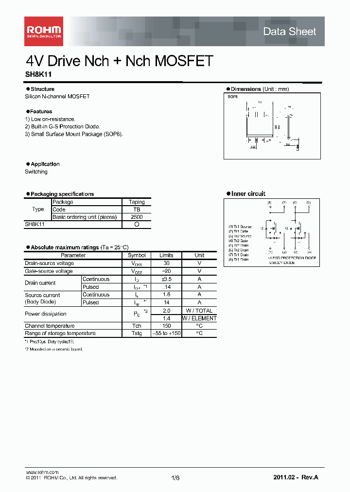 SH8K11_4177106.PDF Datasheet