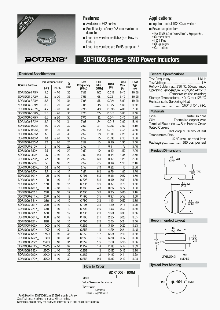 SDR1006-6R8M_3993565.PDF Datasheet