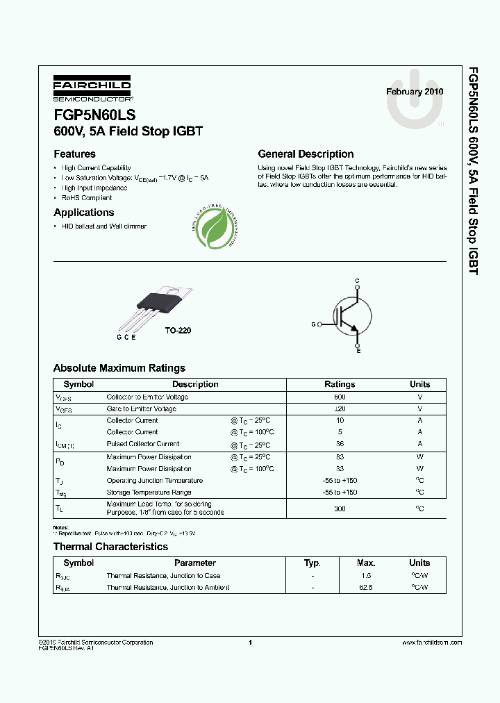 FGP5N60LS_4178467.PDF Datasheet