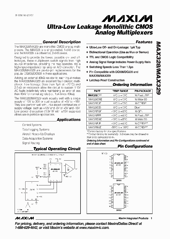 MAX328EWE_3994293.PDF Datasheet