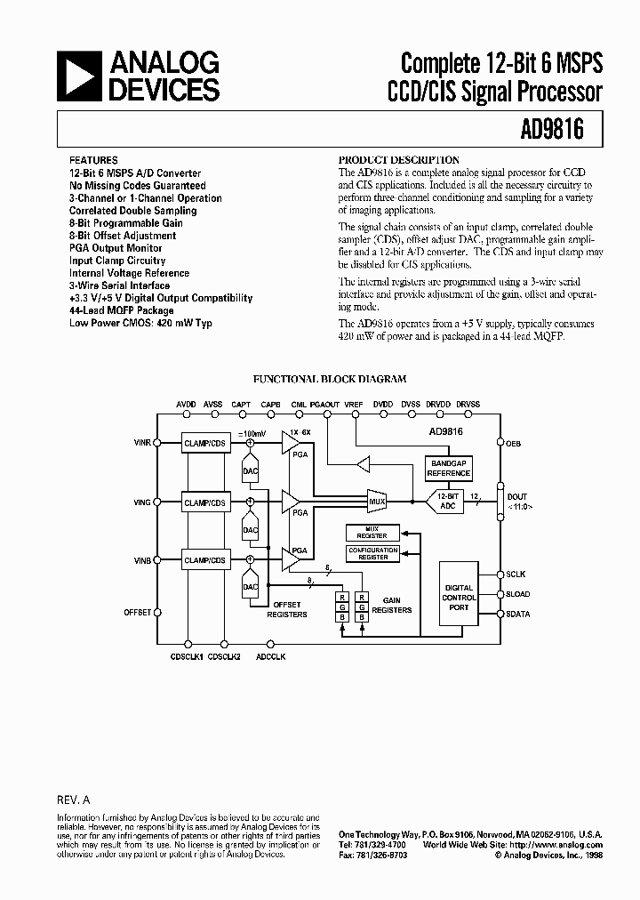 AD9816_4000769.PDF Datasheet