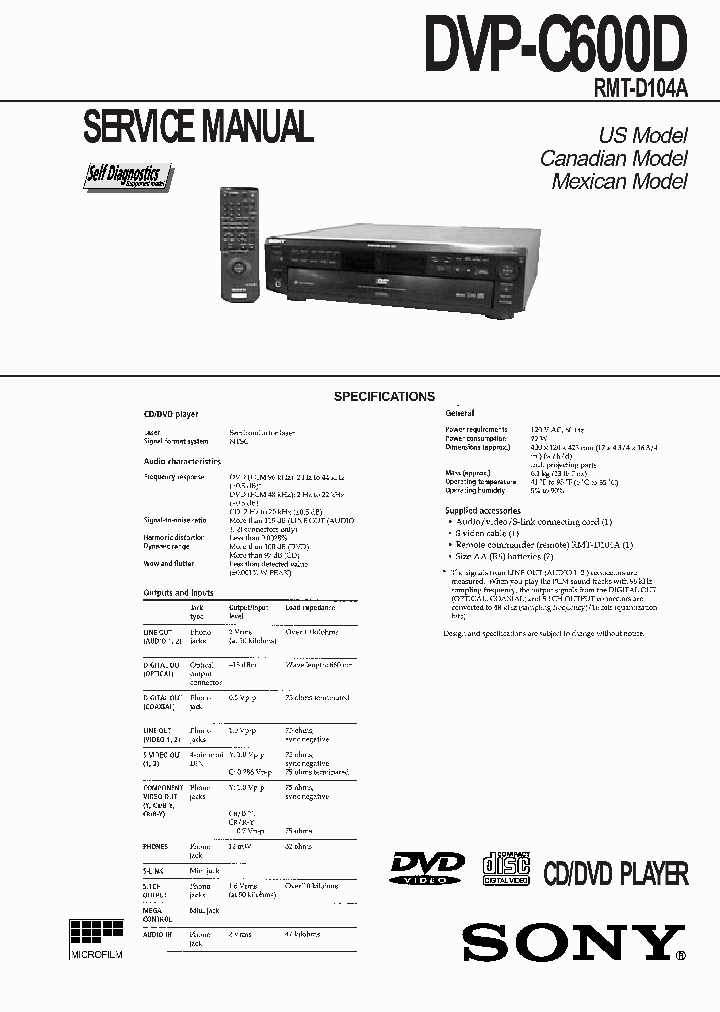 DVP-C600D_3996692.PDF Datasheet