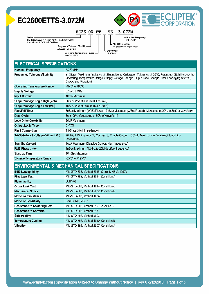 EC2600ETTS-3072M_4003583.PDF Datasheet