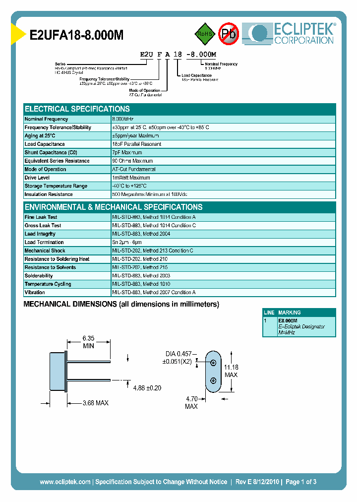 E2UFA18-8000M_4016346.PDF Datasheet