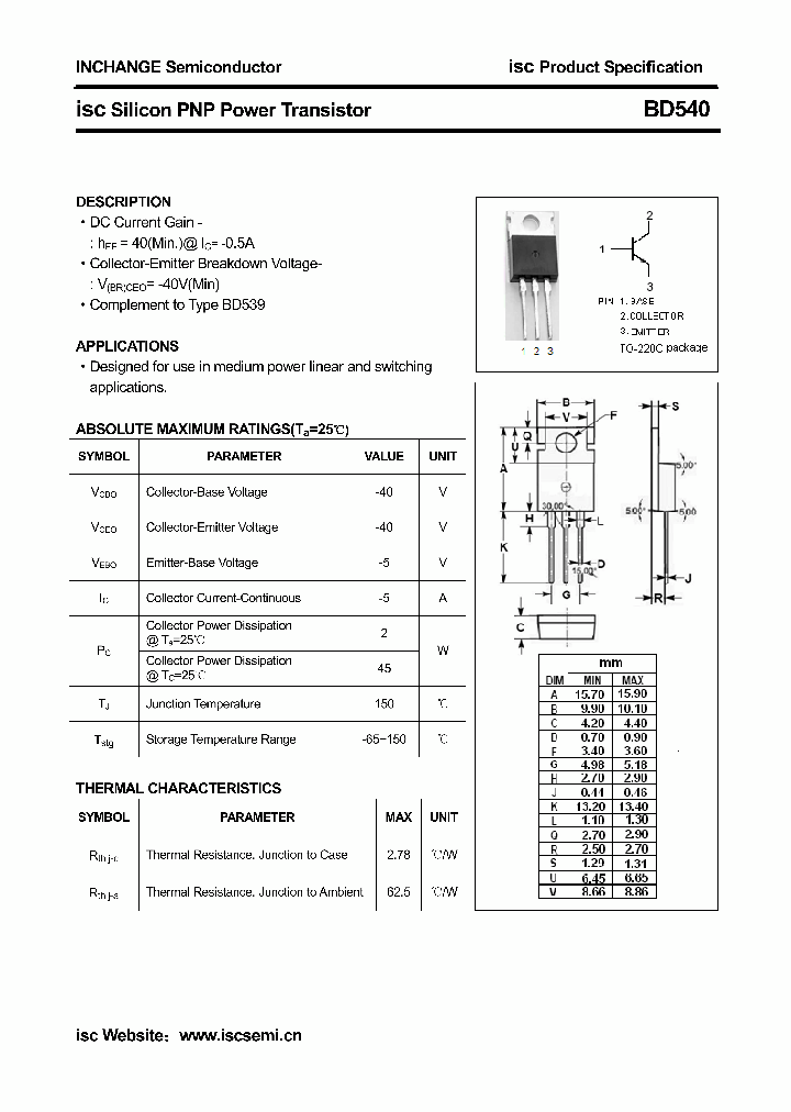 BD540_4187570.PDF Datasheet