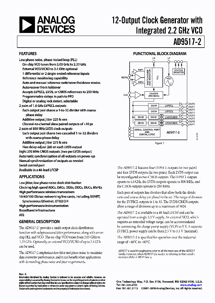 AD9517-2BCPZ-REEL7_4032090.PDF Datasheet