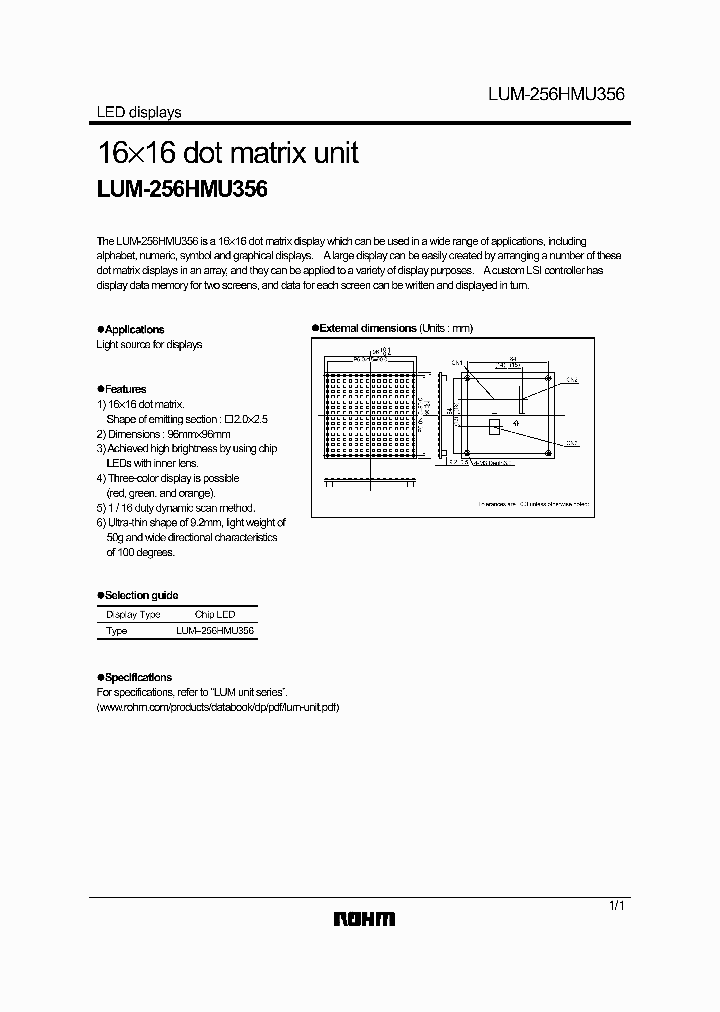 LUM-256HMU356_4188811.PDF Datasheet