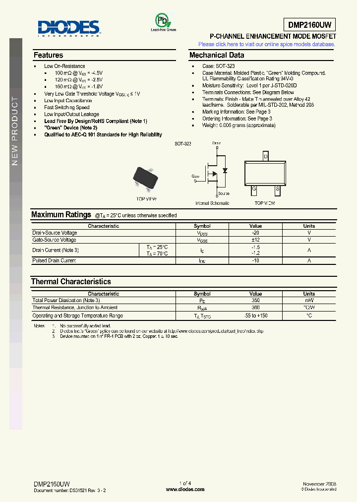 DMP2160UW-7_4193149.PDF Datasheet