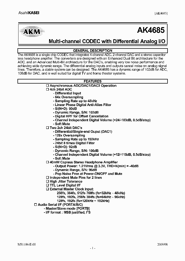 AKD4685_4203757.PDF Datasheet