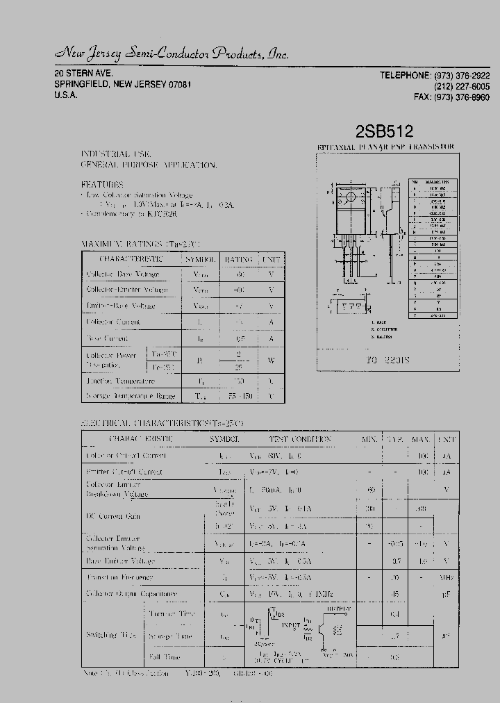2SB512_4203325.PDF Datasheet