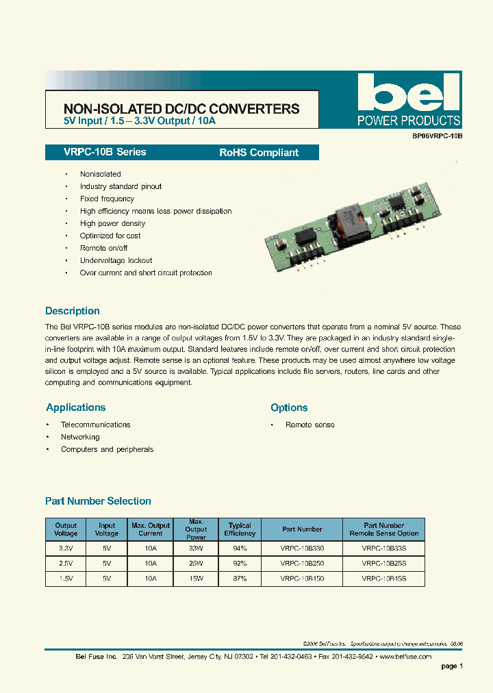 VRPC-10B250_4090278.PDF Datasheet
