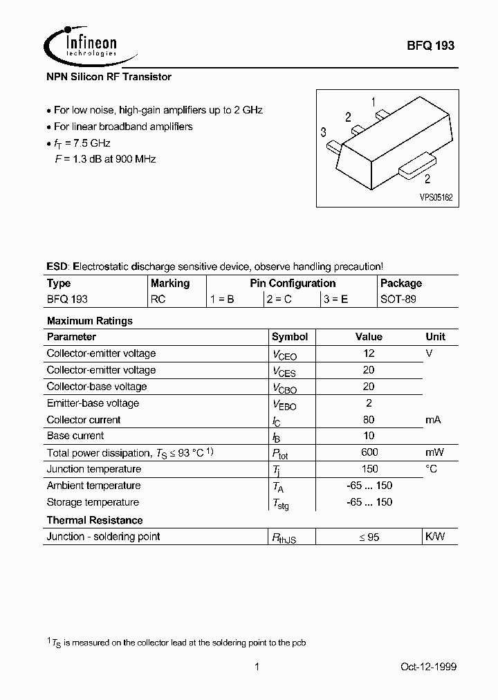 BFQ193_4232557.PDF Datasheet