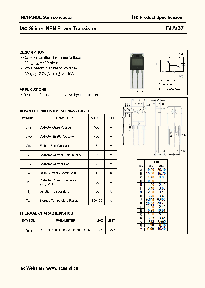 BUV37_4233809.PDF Datasheet