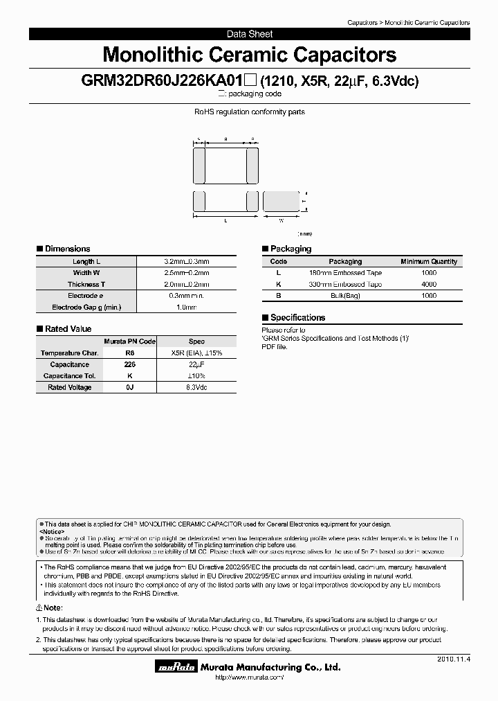 GRM32DR60J226KA01K_4150390.PDF Datasheet