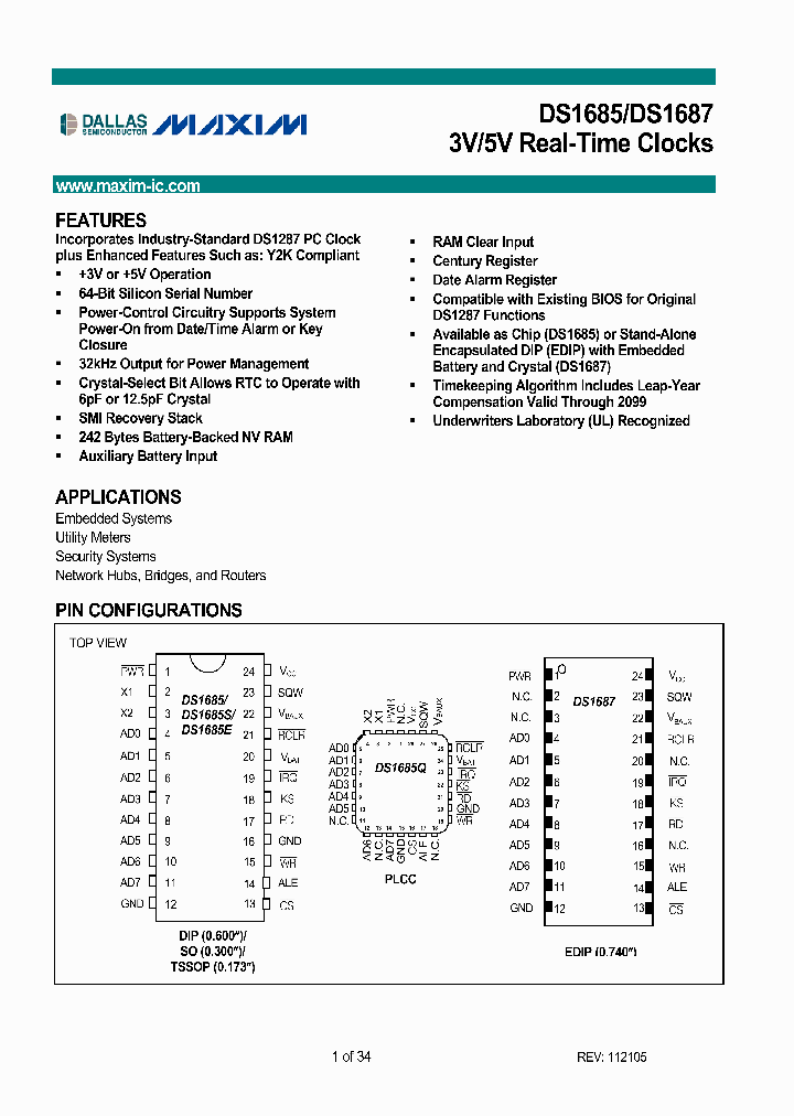 DS1687-3IND_4156563.PDF Datasheet