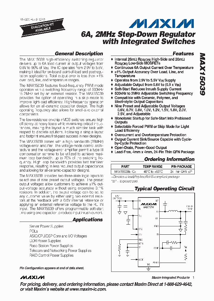 MAX15039_4240759.PDF Datasheet