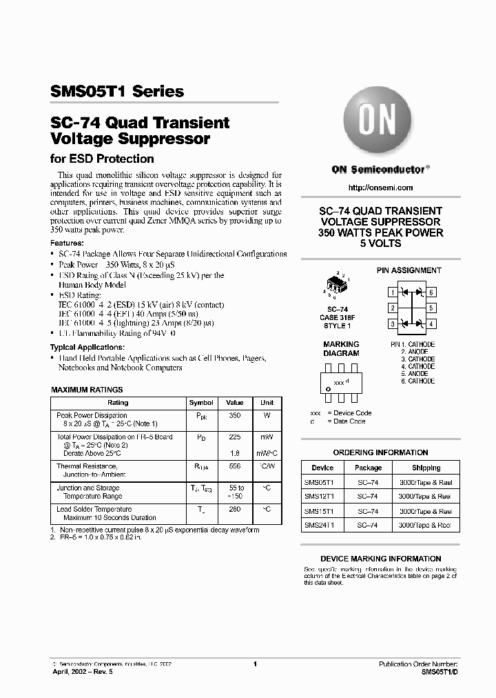 SMS05T1_4170506.PDF Datasheet