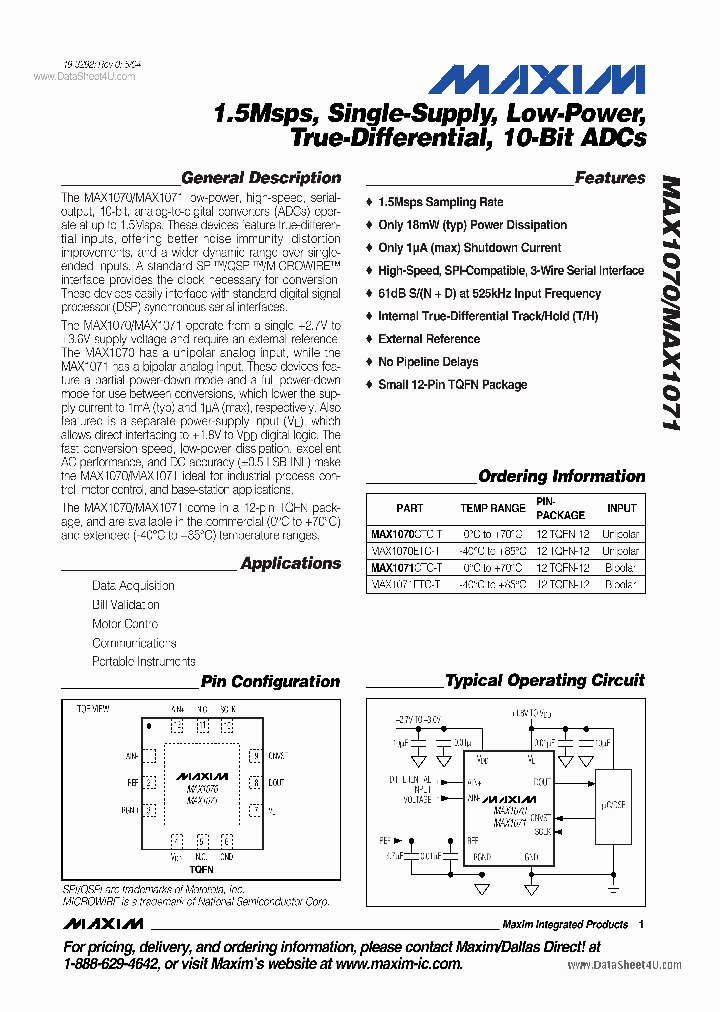 MAX1070_4246204.PDF Datasheet