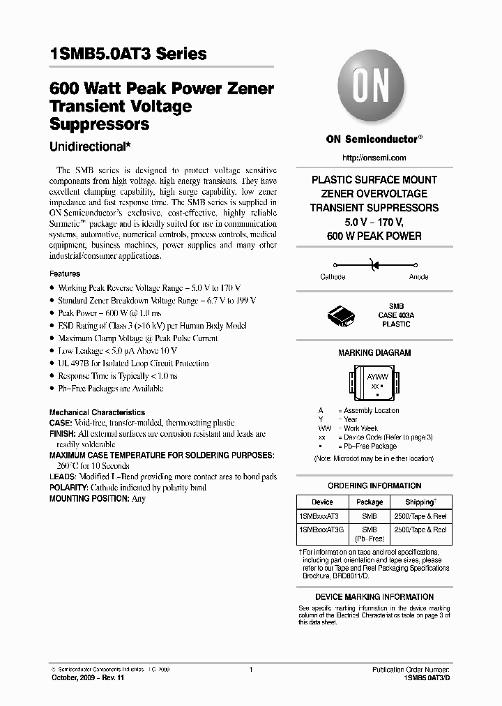1SMB10AT3G_4183261.PDF Datasheet