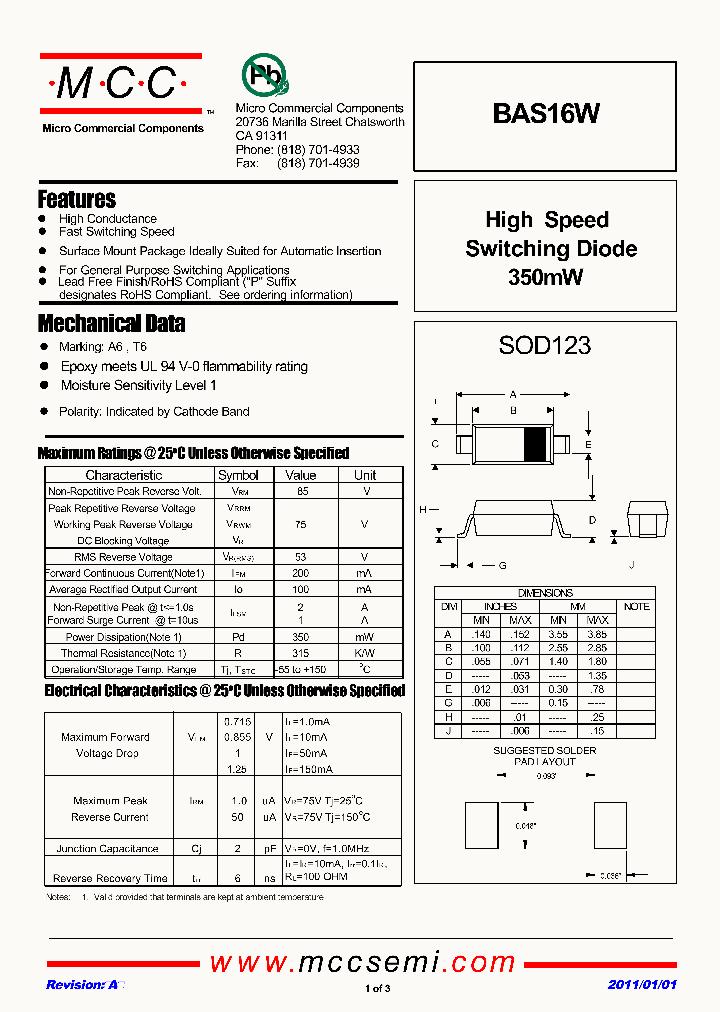 BAS16W-TP_4203369.PDF Datasheet