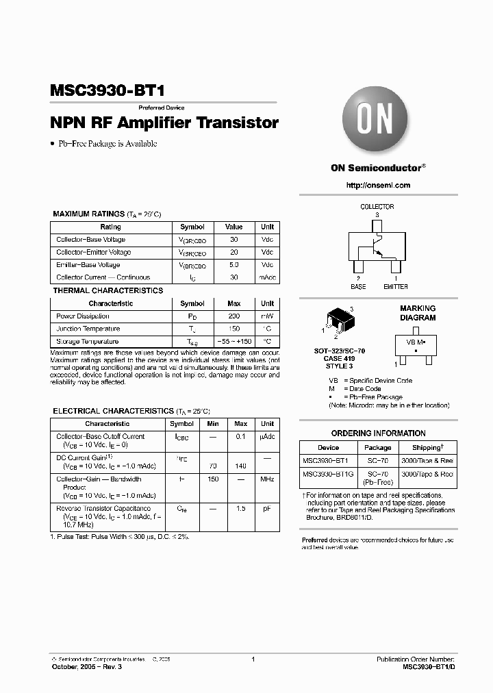 MSC3930-BT1_4199880.PDF Datasheet