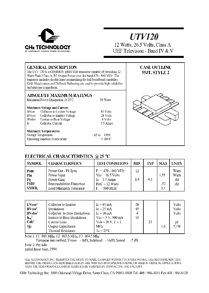 UTV120_4205416.PDF Datasheet