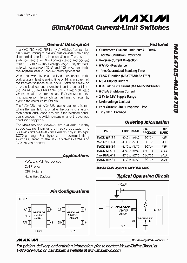 MAX4787EXST_4243709.PDF Datasheet