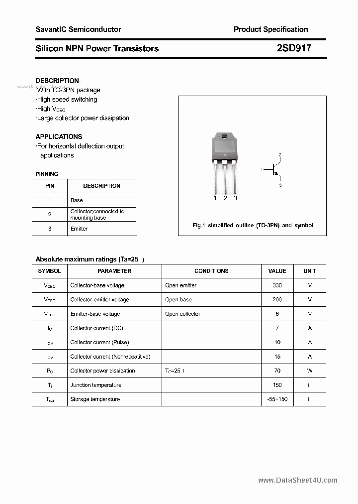 2SD917_4268120.PDF Datasheet
