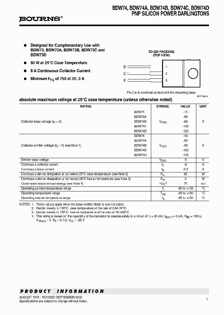 BDW74C-S_4254271.PDF Datasheet