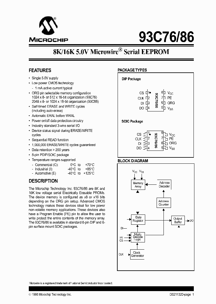 93LC86ISN_4249923.PDF Datasheet