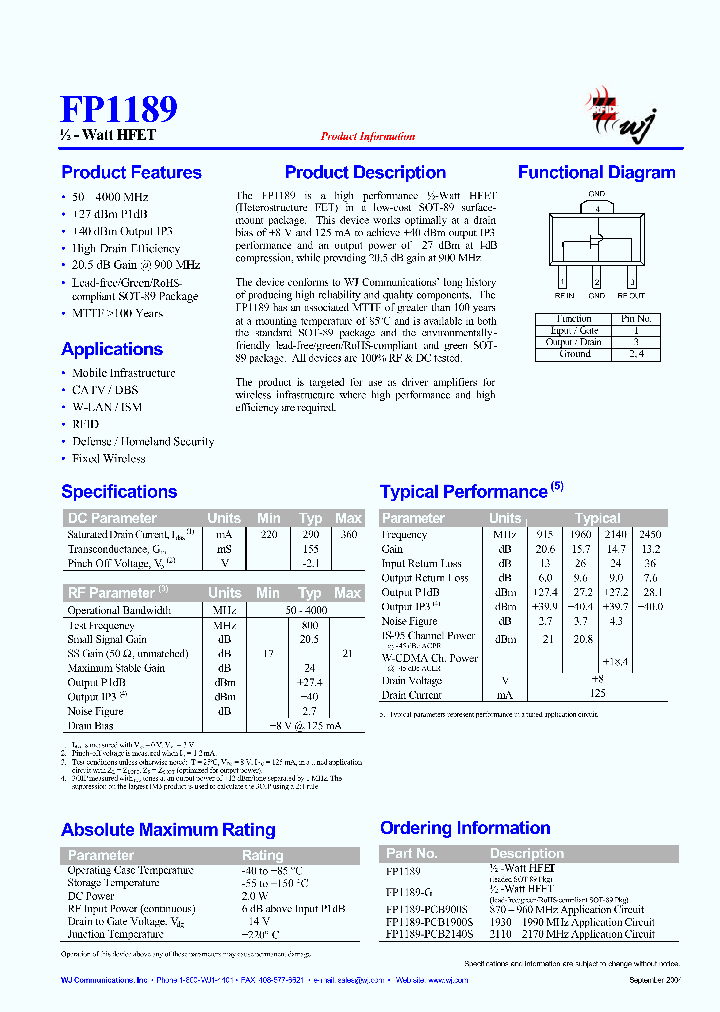 FP1189-PCB2140S_4250874.PDF Datasheet