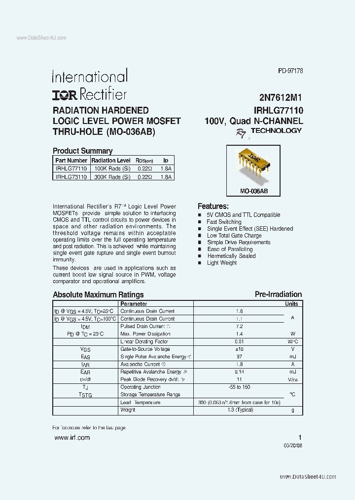 IRHLG77110_4275922.PDF Datasheet