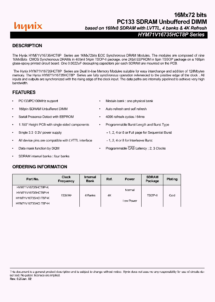 HYM71V16735HCLT8P-H_4283008.PDF Datasheet