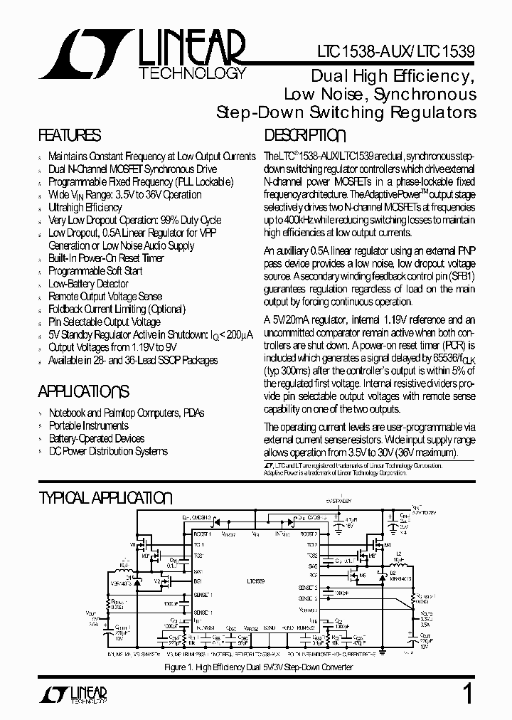 LTC1539IGWTRPBF_4296670.PDF Datasheet