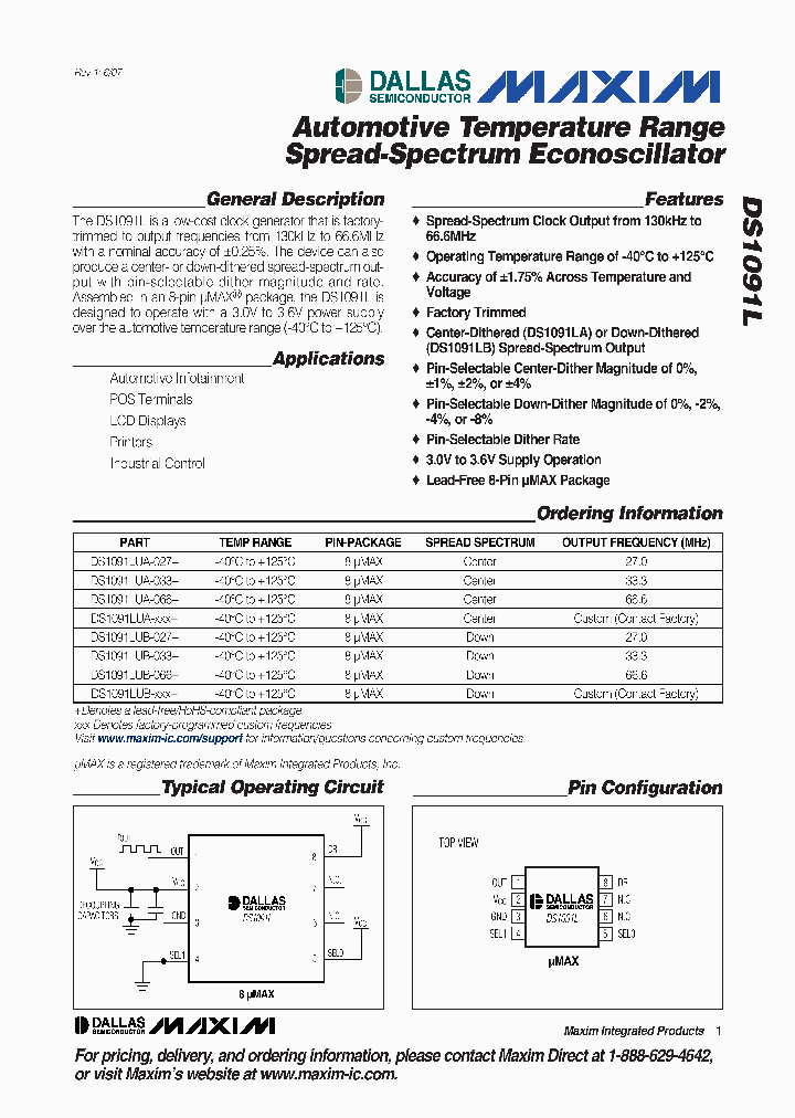 DS1091LUA-027_4311901.PDF Datasheet