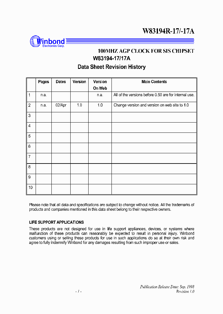 W83194R-17-17A_4324960.PDF Datasheet