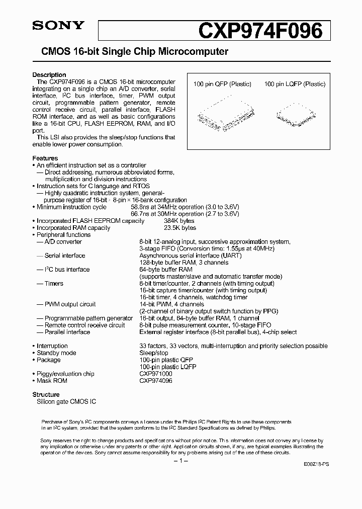 CXP974F096_4330461.PDF Datasheet