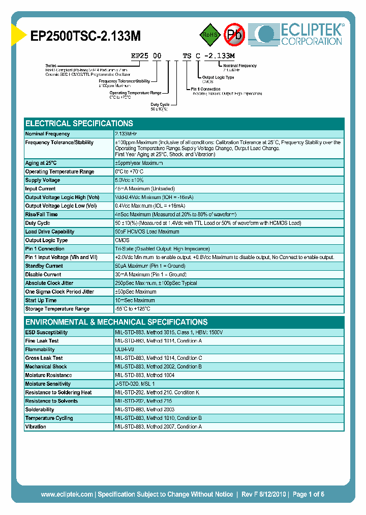 EP2500TSC-2133M_4331421.PDF Datasheet