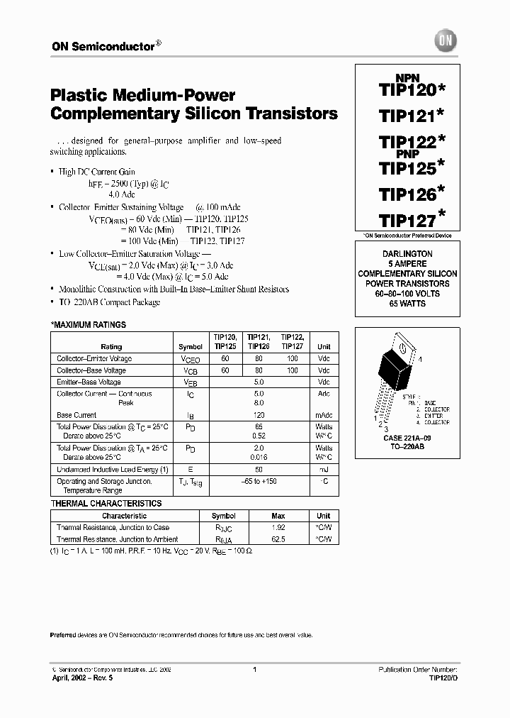 TIP120-D_4332854.PDF Datasheet