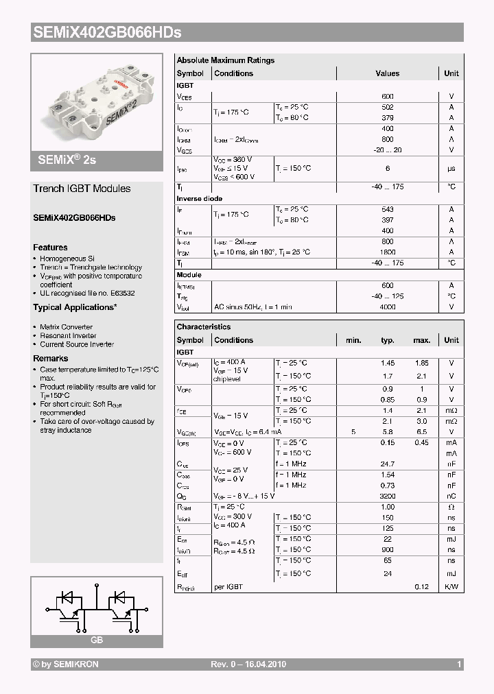 SEMIX402GAR066HDS10_4348640.PDF Datasheet