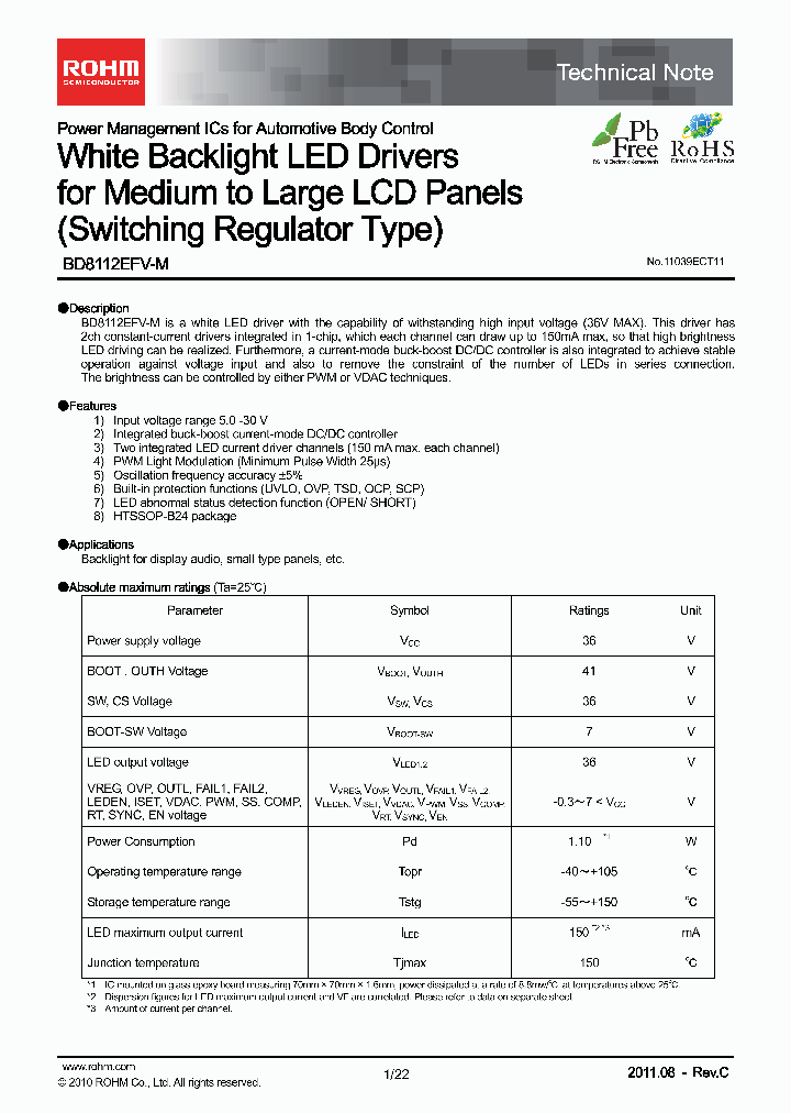 BD8112EFV-M_4360528.PDF Datasheet