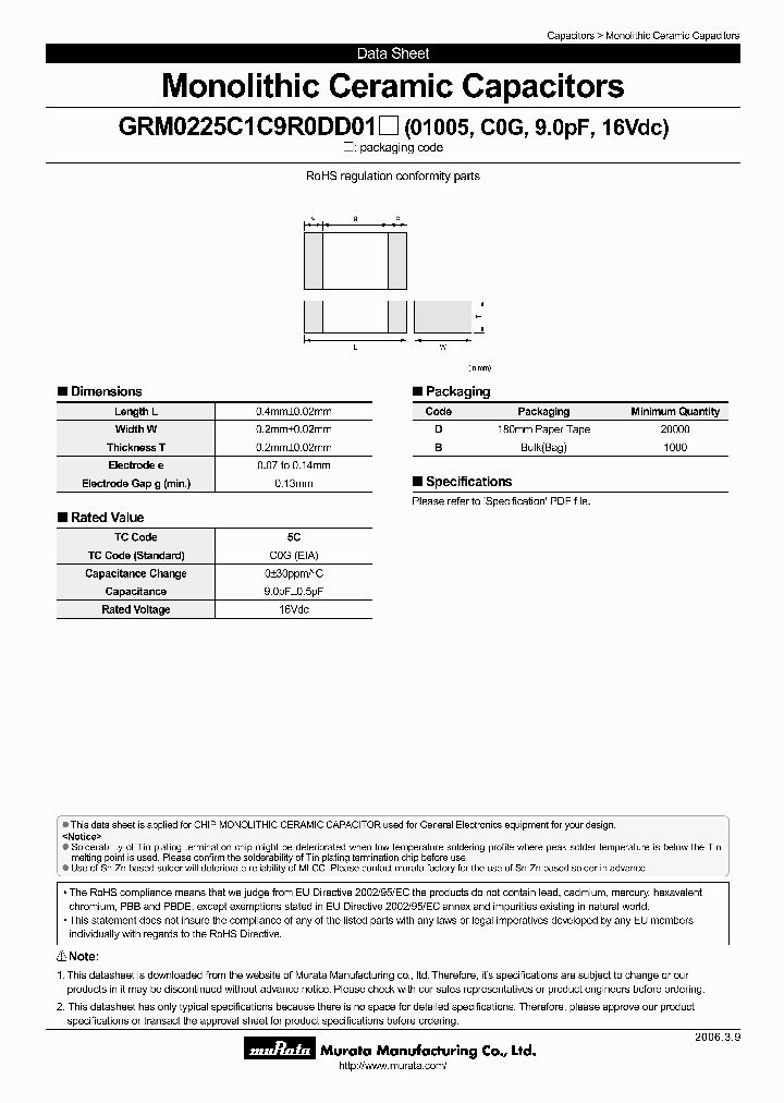 GRM0225C1C9R0DD01D_4360965.PDF Datasheet