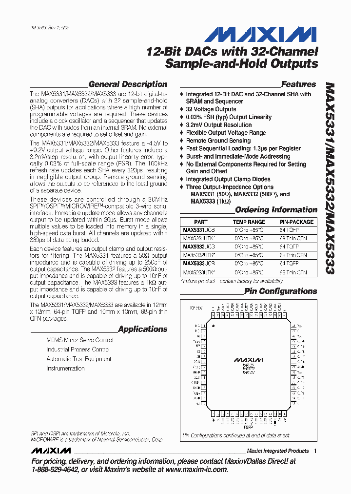 MAX5331UCB-TD_4365717.PDF Datasheet