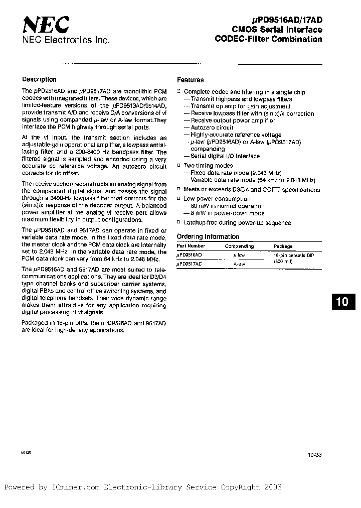 UPD9516AD_4366342.PDF Datasheet